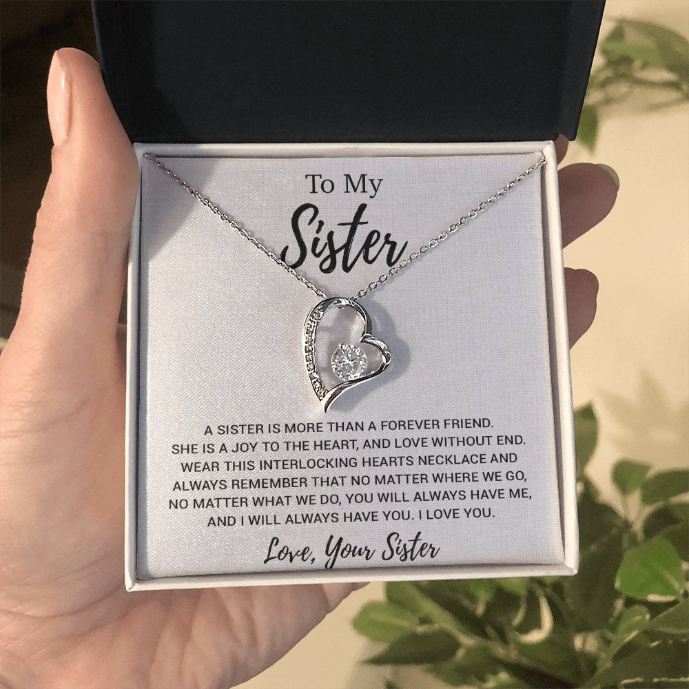 To My Sister Necklace, Brother to Sister, Birthday gift For Sister from Brother 19_2