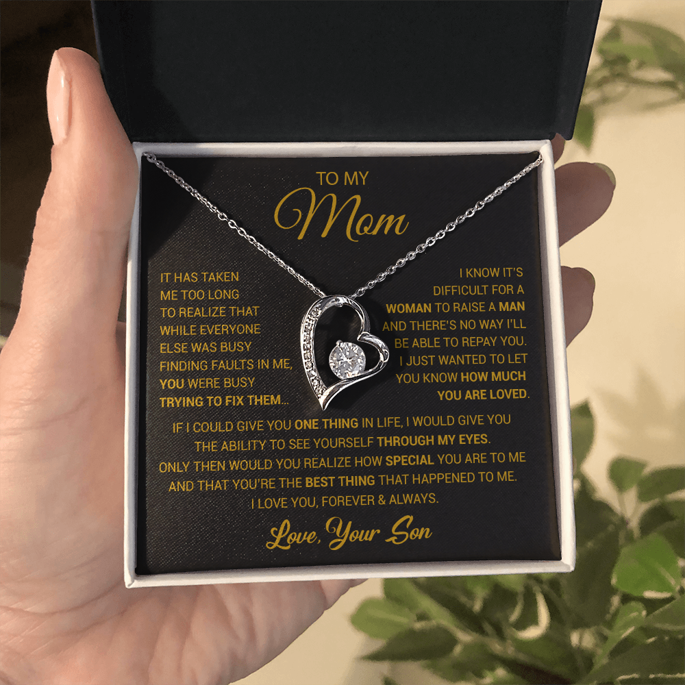 To My Mom Necklace, Mama, Gift From Son For Birthday, Mother 's Day Gift 26_2_Gold