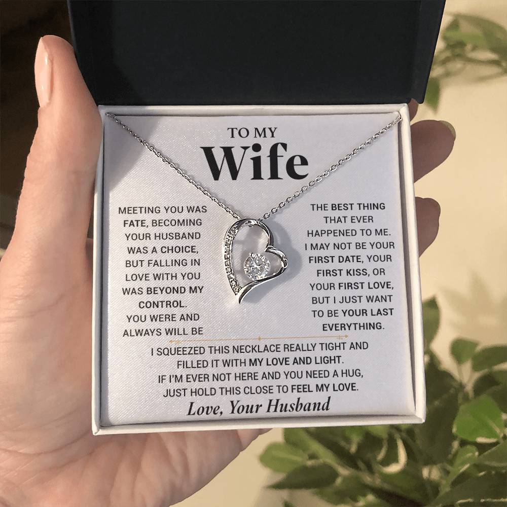 To My Wife Necklace, Anniversary Gift For Wife, Wife Birthday, Gift For Wife 000