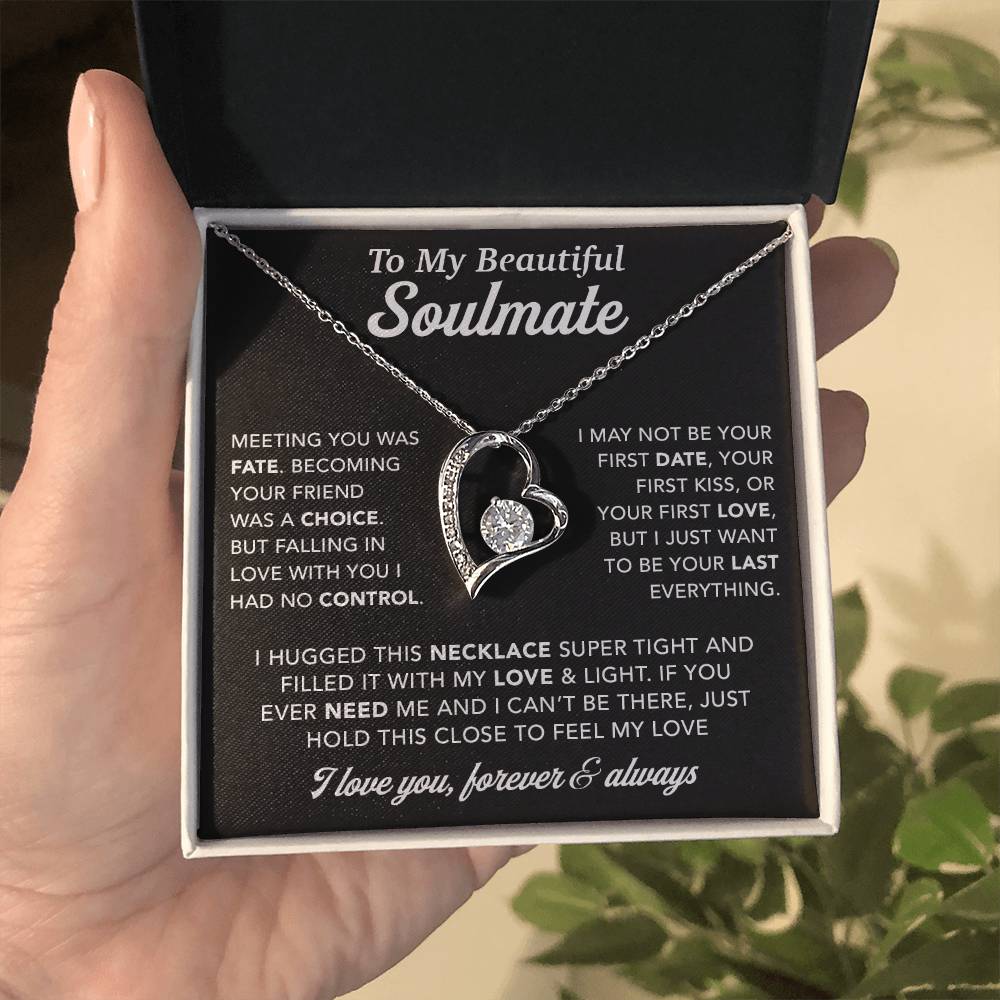 To My Soulmate Necklace, Birthday Gifts For Her, Christmas Gift For Soulmate 1_12_Black