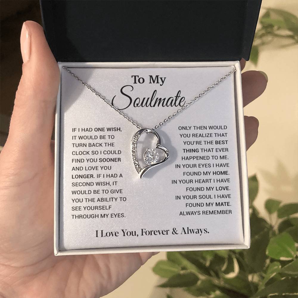To My Soulmate Necklace, Soulmate Gift, Gift For Girlfriend, Christmas Gift 9_12