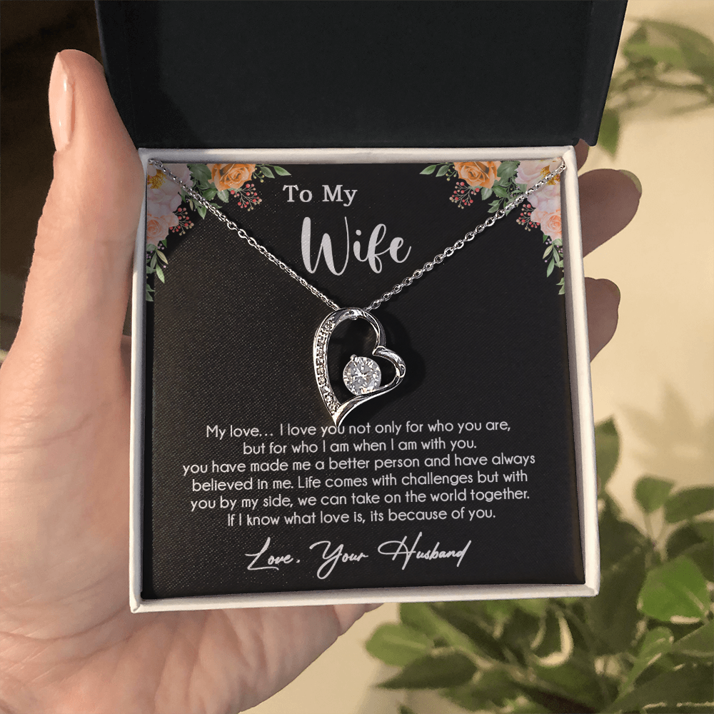 To My Wife Necklace, Wife Gift From Husband, Wife Husband Necklace, Mother Day