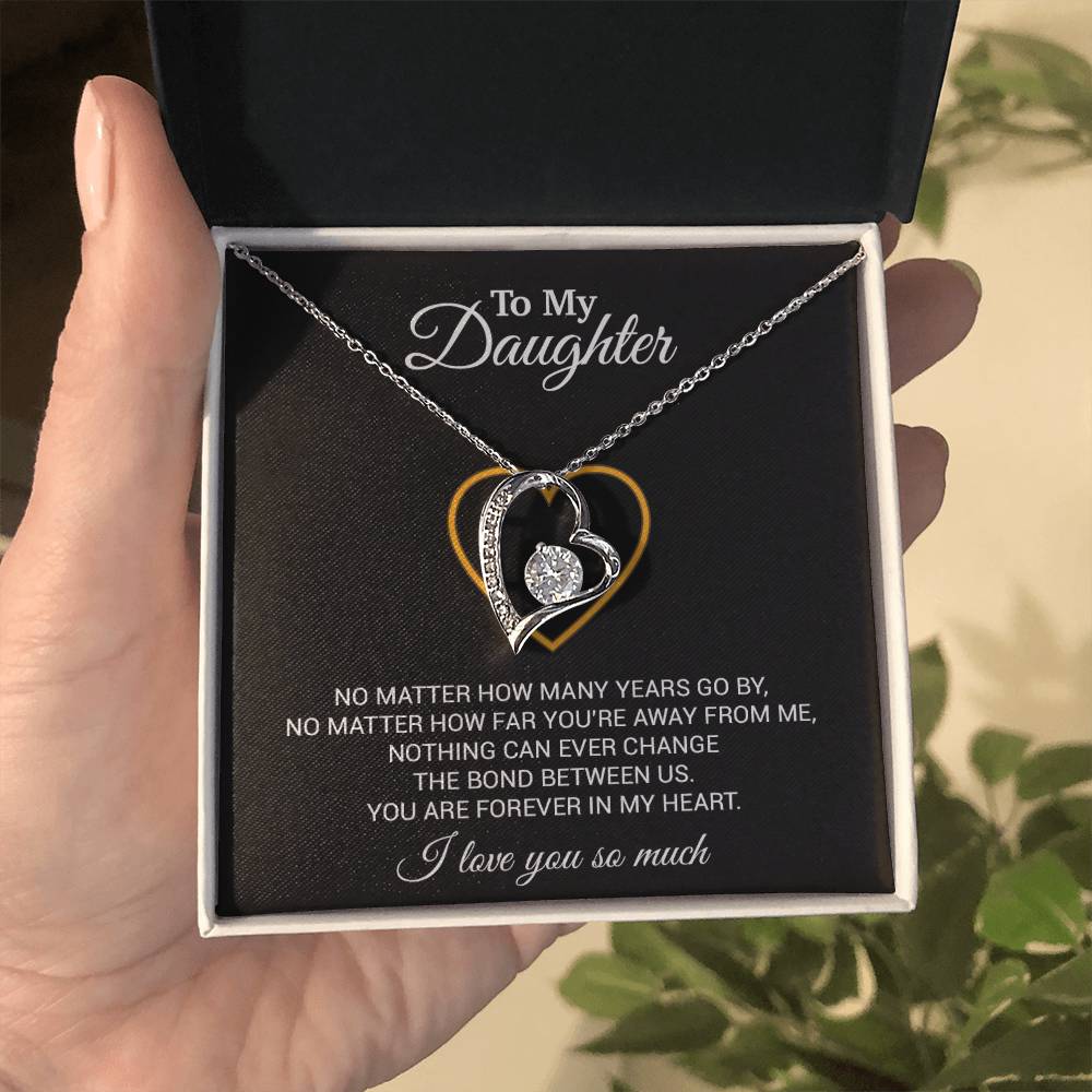 To My Daughter Necklace, Gift For Daughter From Dad, Daughter Father Necklace 12_7_Black