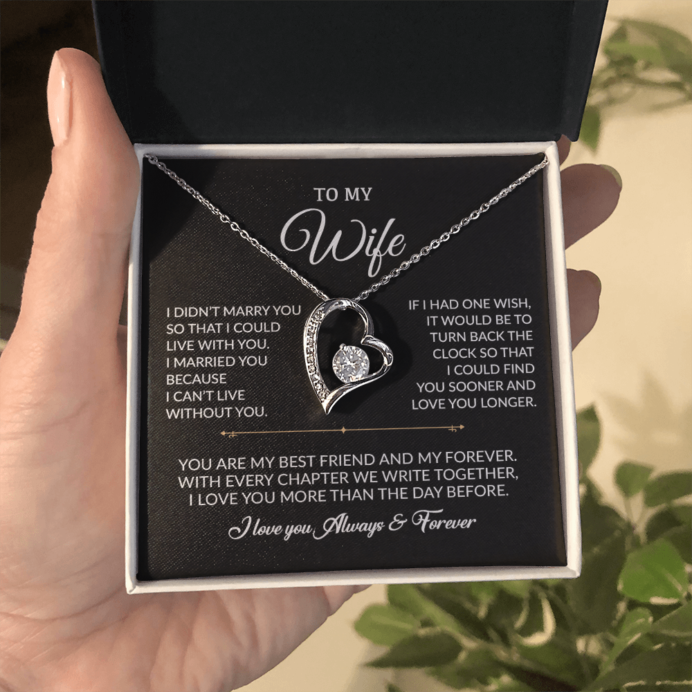 To My Wife Necklace, Gift For Wife, Anniversary Gift For Wife, Necklace For Wife
