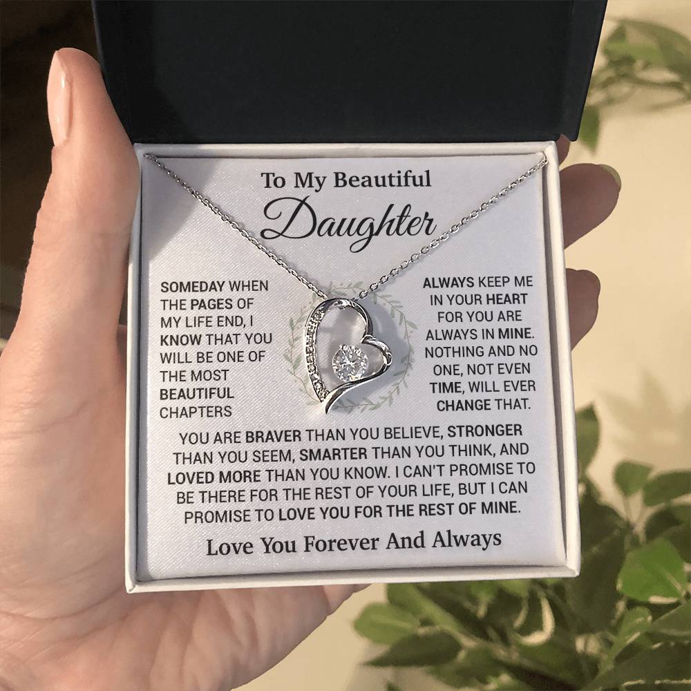 To My Daughter Necklace, Birthday Gift For Daughter, Daughter Gift, Daughter Necklace 16_11