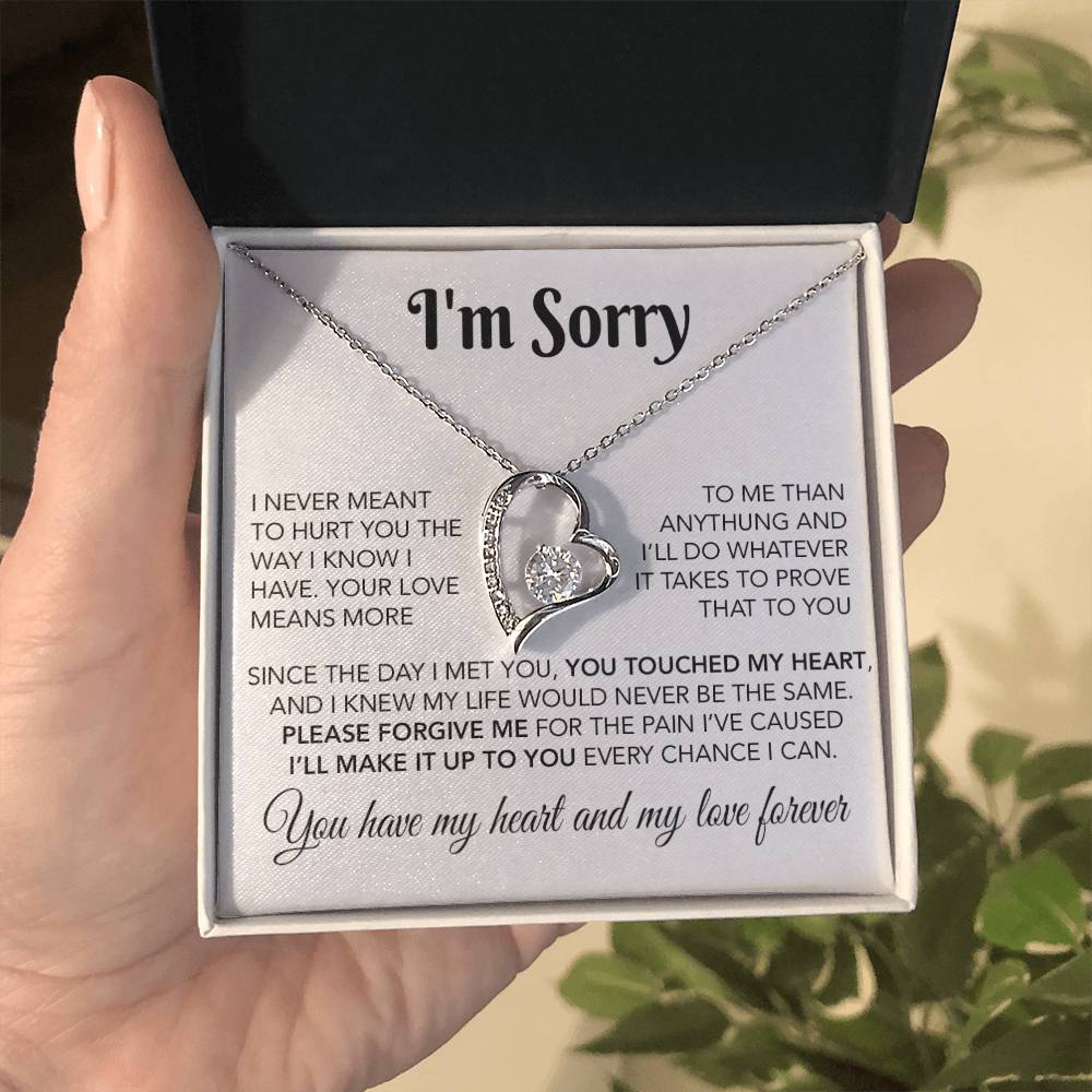 I'm Sorry Necklace Gifts, Apology Gifts For Her, Forgiveness Gift, Wife Gift 28_10