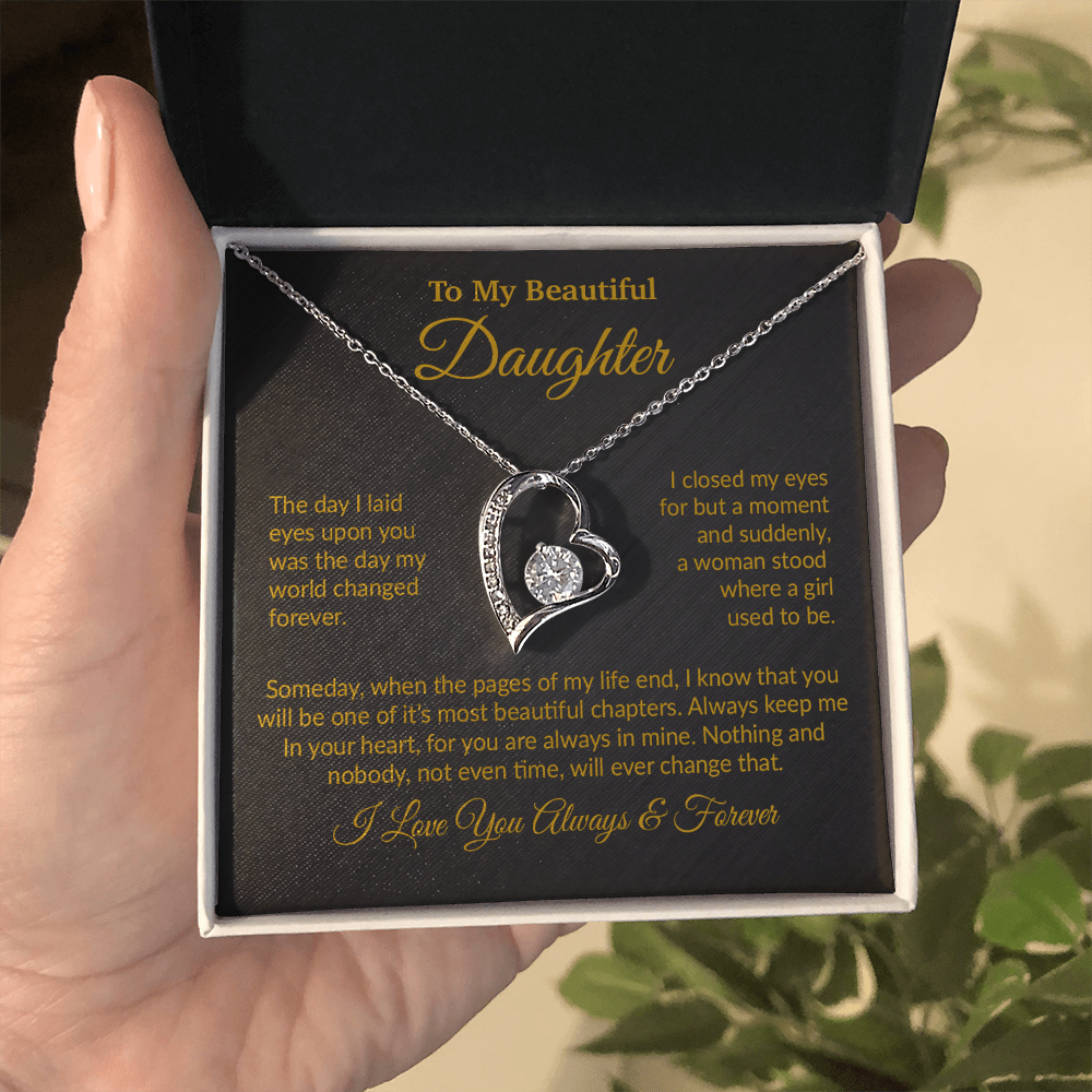 To My Daughter Necklace, Daughter Mother Necklace, Daughter Gift From Mom 8_11_Gold