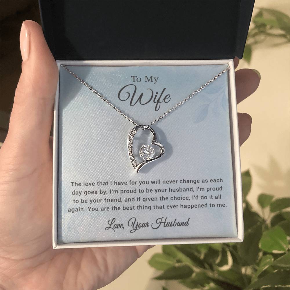 To My Wife Necklace, Christmas Gift, Gift For My Wife, Wife Birthday