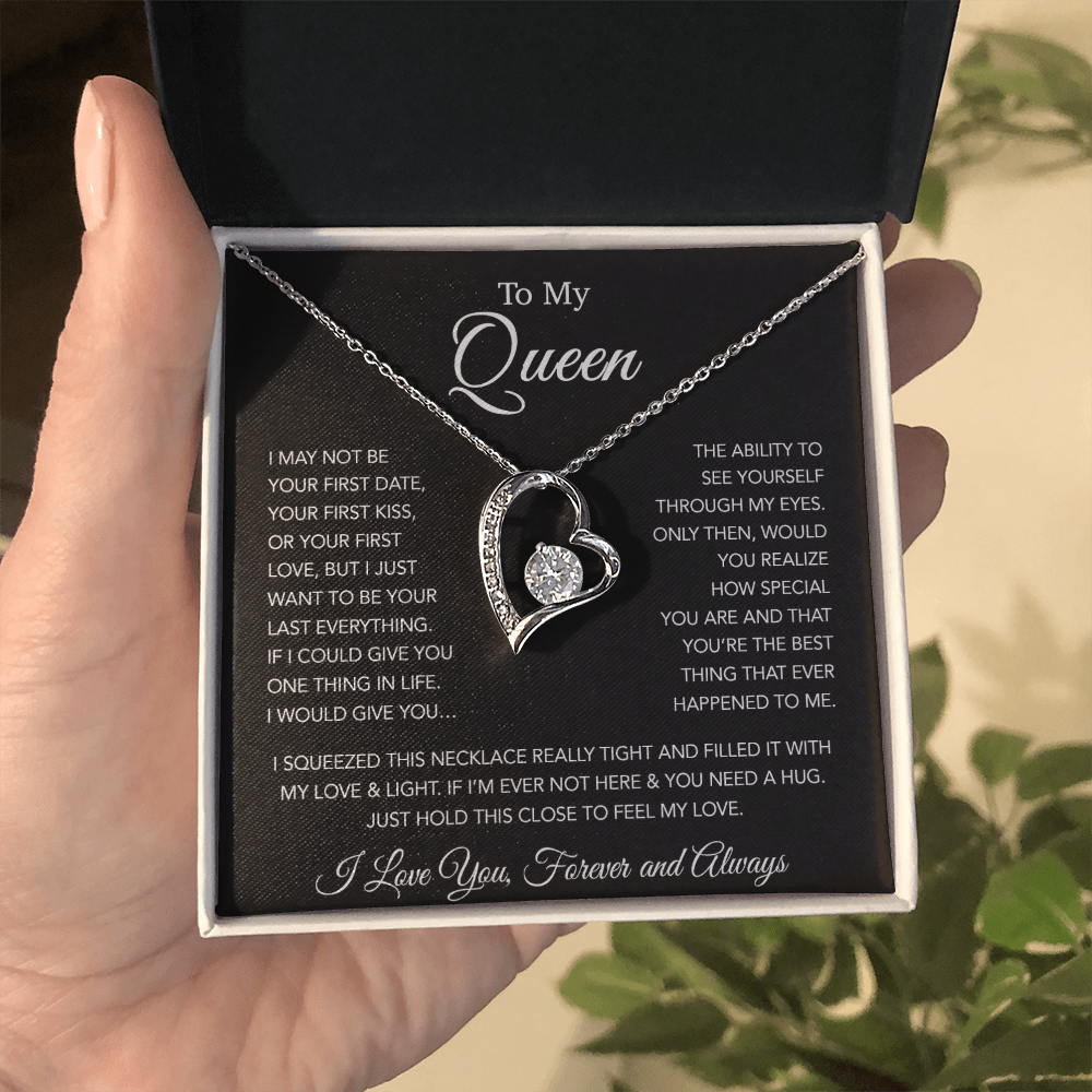 To My Queen Necklace, Anniversary Gift For Wife, Girlfriend Necklace, Birthday Gift For Wife 20_1