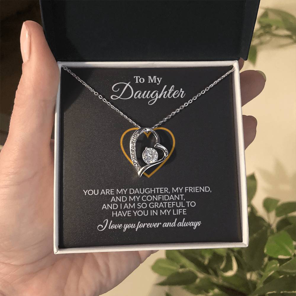To My Daughter Necklace, Gift for Daughter from Mom, Mother Daughter Necklace
