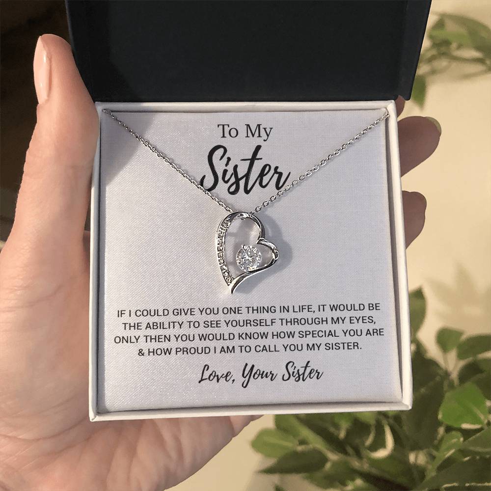 To My Sister Necklace, Brother to Sister, Birthday gift For Sister from Brother 11_3
