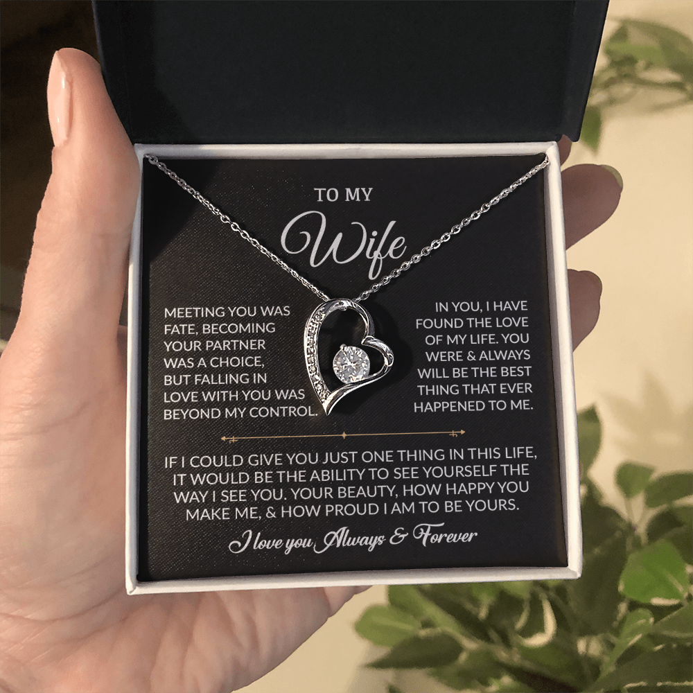 To My Wife Necklace, Gift For Wife, Anniversary Gift For Wife, Necklace For Wife