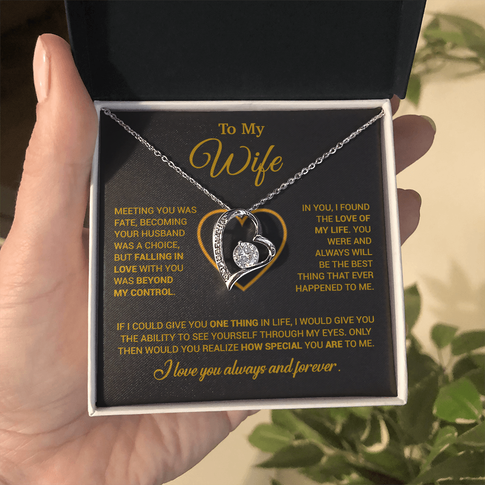 To My Wife Necklace, Christmas Gifts For Women, Anniversary Gift For Wife 11_12_Gold