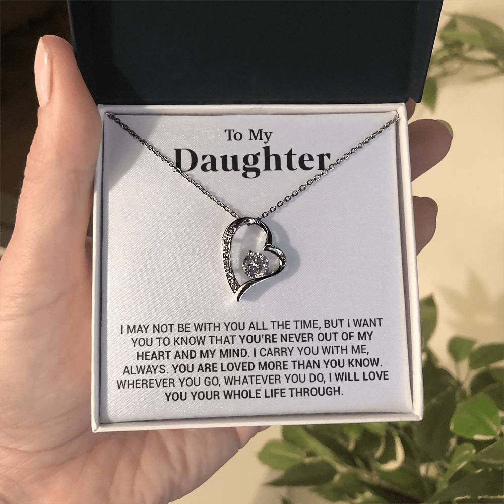 To My Daughter Necklace, Daughter Father Necklace, Daughter Gift From Dad, Mom77