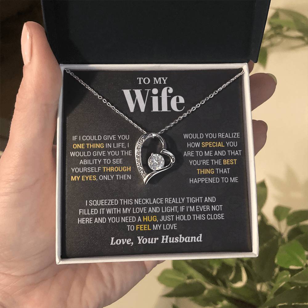 To My Wife Necklace, Christmas Gifts For Women, Anniversary Gift For Wife 2_10_Black