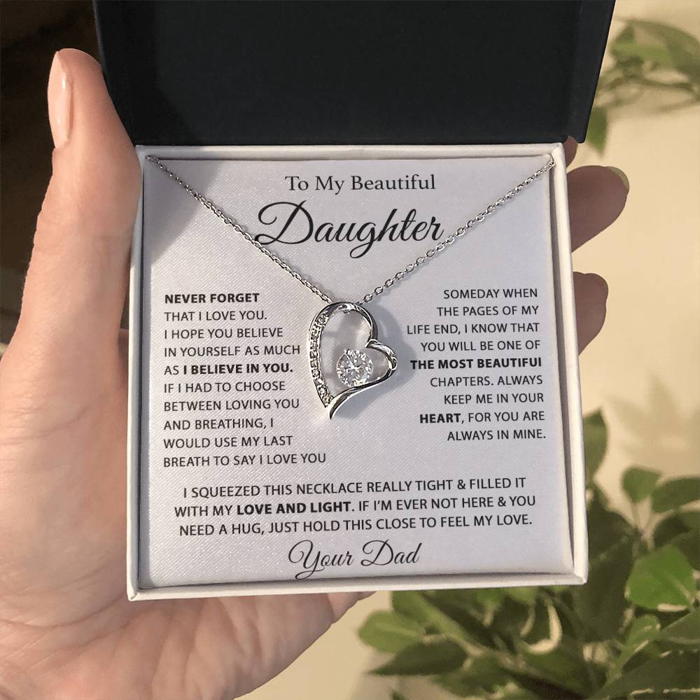 To My Daughter Necklace, Daughter Father Necklace, Daughter Gift From Dad 26_7