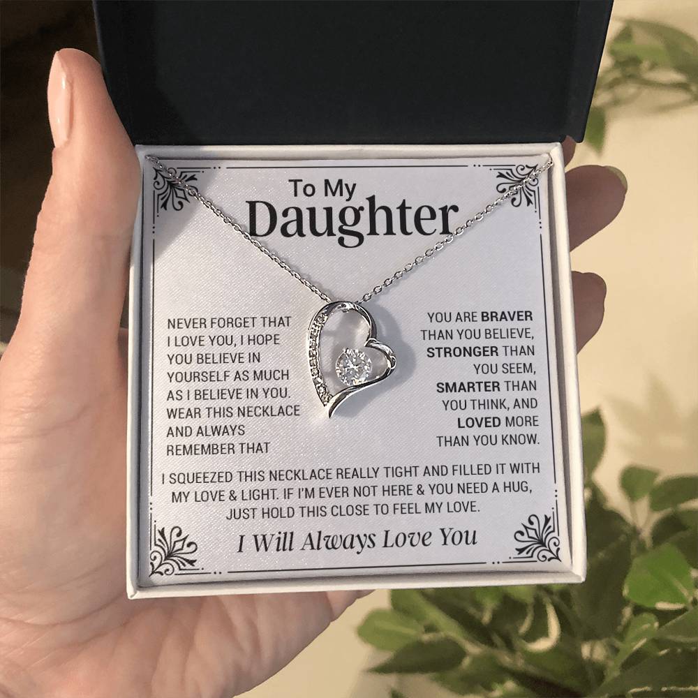 To My Daughter Necklace, Gift For Daughter From Dad, Mother Daughter Gifts
