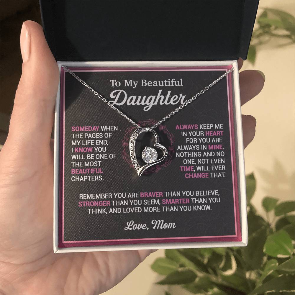 To My Daughter Necklace, Gift for Daughter from Mom, Mother Daughter Necklace 16_11
