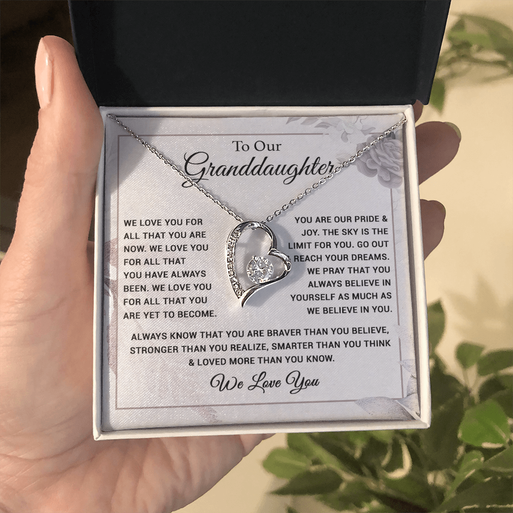 To Our Granddaughter Necklace, Xmas Birthday Gift For Granddaughter from Grandma 28_8