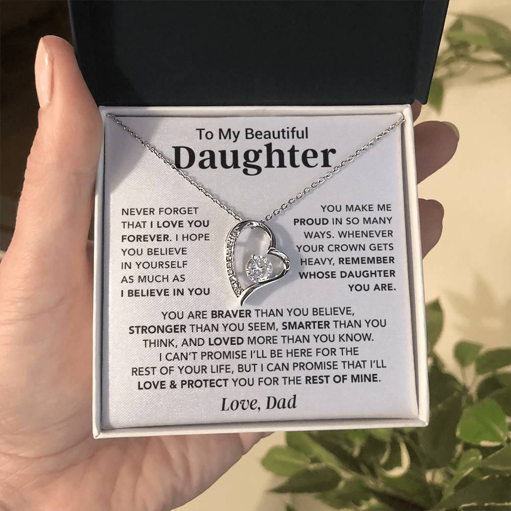 To My Daughter Necklace, Daughter Father Necklace, Daughter Gift From Dad 26_8
