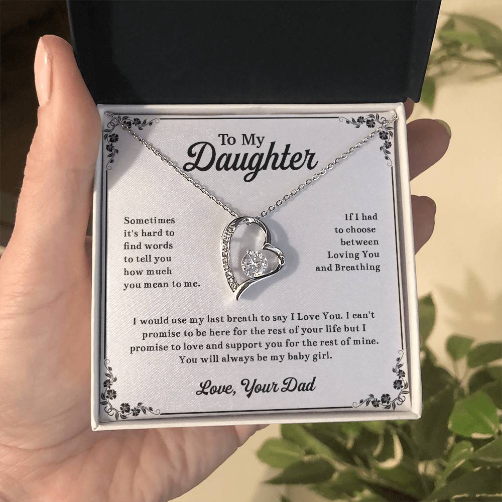 To My Daughter Necklace, Daughter Father Necklace, Daughter Gift From Dad 13_11