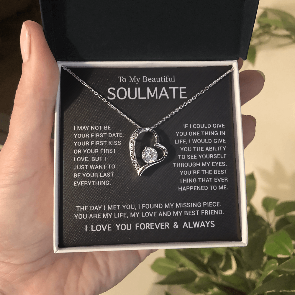 To My Soulmate Necklace, Gift For Soulmate, Anniversary Gift, Birthday Gift 3_5