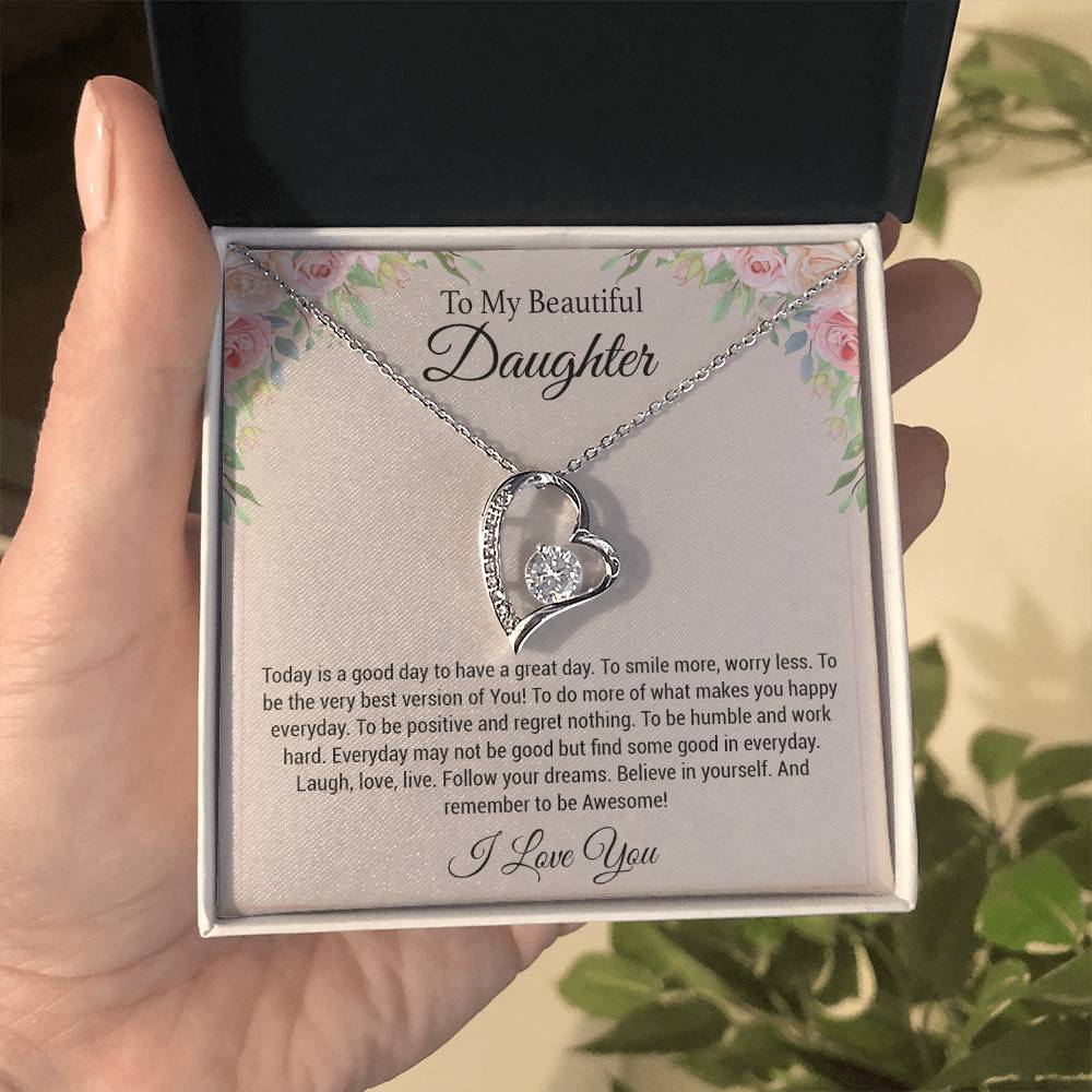 To My Daughter Necklace, Daughter Gift, Daughter Gift From Mom
