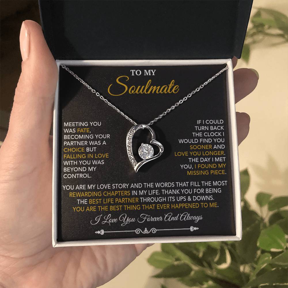 To My Soulmate Necklace, Soulmate Gift, Gift For Girlfriend, Christmas Gift 15_10