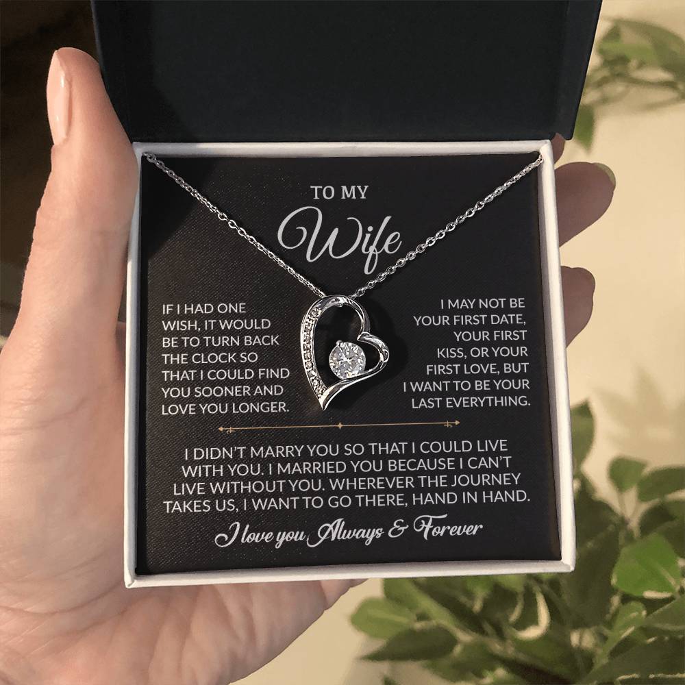 To My Wife Necklace, Gift For Wife, Anniversary Gift For Wife, Necklace For Wife