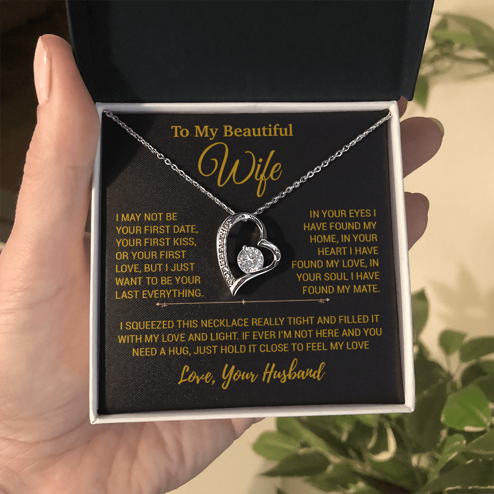 To My Wife Necklace, Christmas Gifts For Women, Anniversary Gift For Wife 23_12_Gold