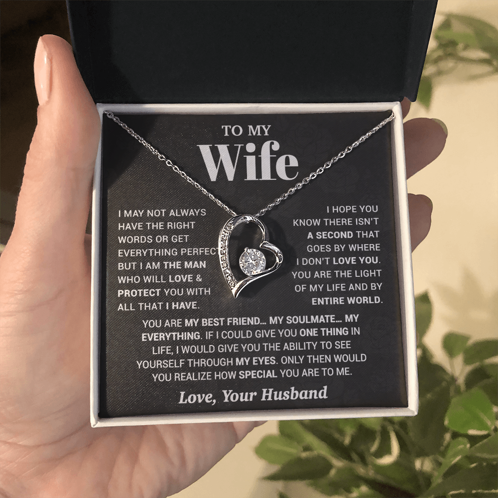 To My Wife Necklace, Christmas Gifts For Women, Anniversary Gift For Wife 13_10_Black