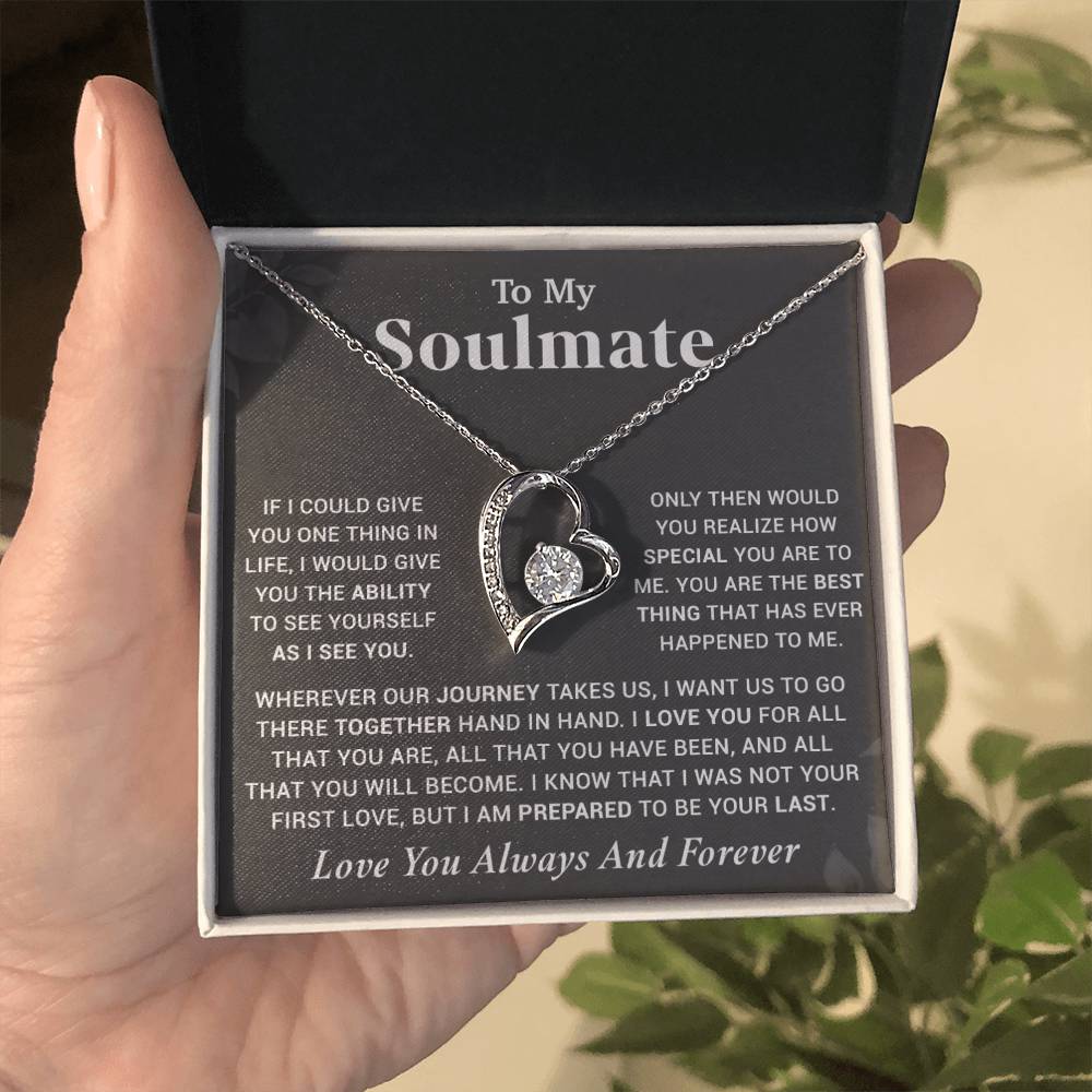 To My Soulmate Necklace Gift For Wife Girlfriend Birthday Anniversary Christmas 20_7_Gray