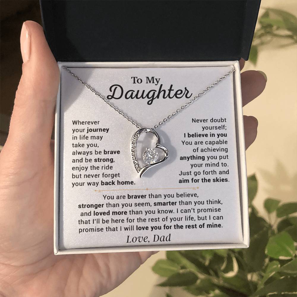 To My Daughter Necklace, Gift for Daughter from Dad, Daughter Father Necklace 14_10