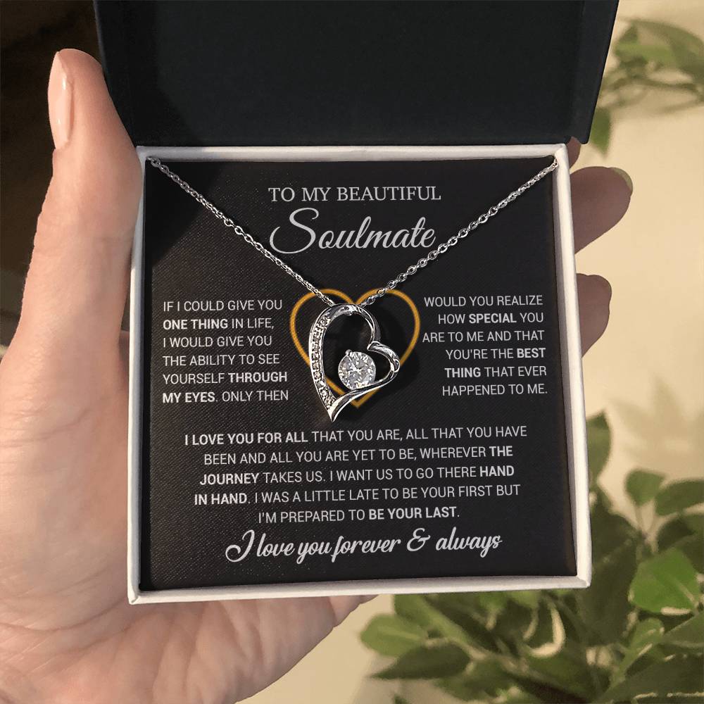To My Soulmate Necklace, Gift For Wife From Husband, Valentiens Gift 22_12_Black