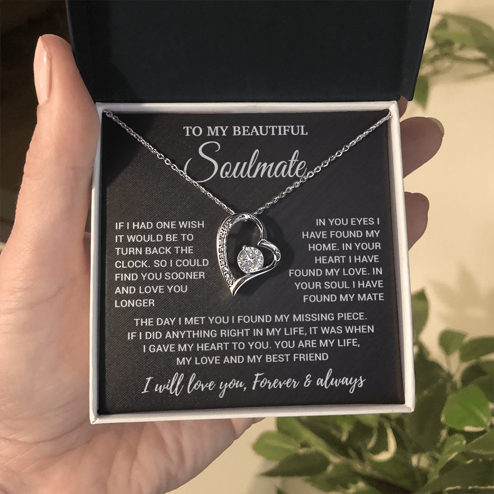 To My Soulmate Necklace, Valentines Day Gift, Gift For Wife, Anniversary Gift 24_2