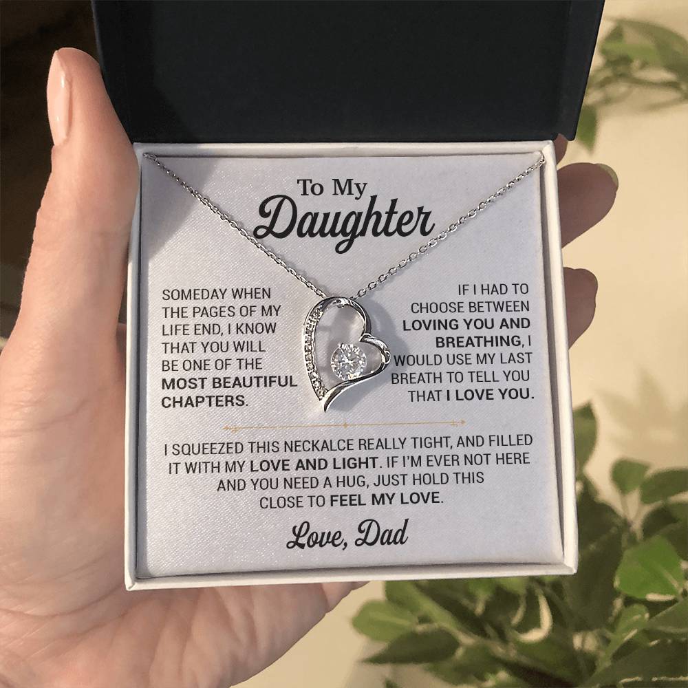 To My Daughter Necklace, Gift for Daughter from Dad, Daughter Father Necklace 2_11