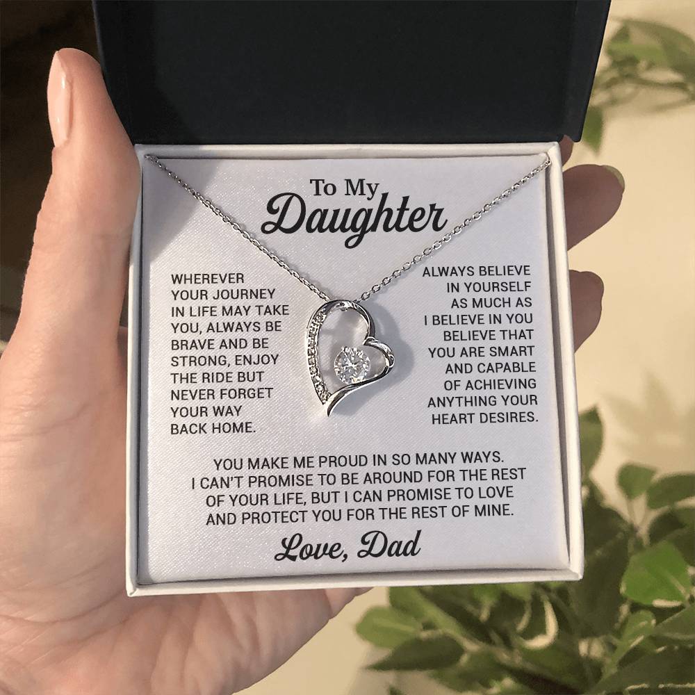 To My Daughter Necklace, Daughter Father Necklace, Daughter Gift From Dad 8_11