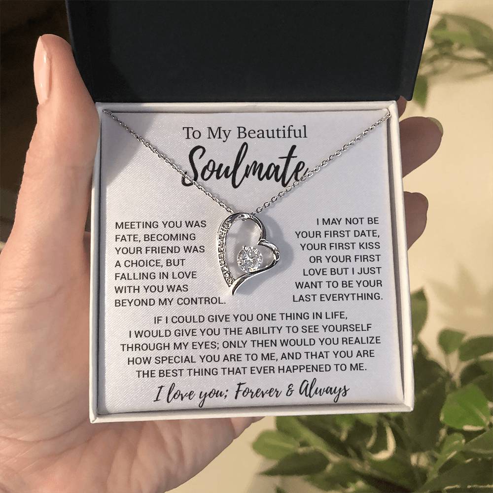 To My Soulmate Necklace, Soulmate Gift, Soulmate Jewelry Anniversary 13_8