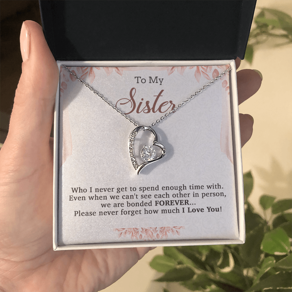 To My Sister Necklace, Brother to Sister, Birthday gift For Sister from Brother 20_7