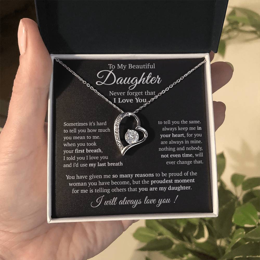 To My Daughter Necklace, Daughter Father Necklace, Daughter Gift From Dad, Mom 14_11