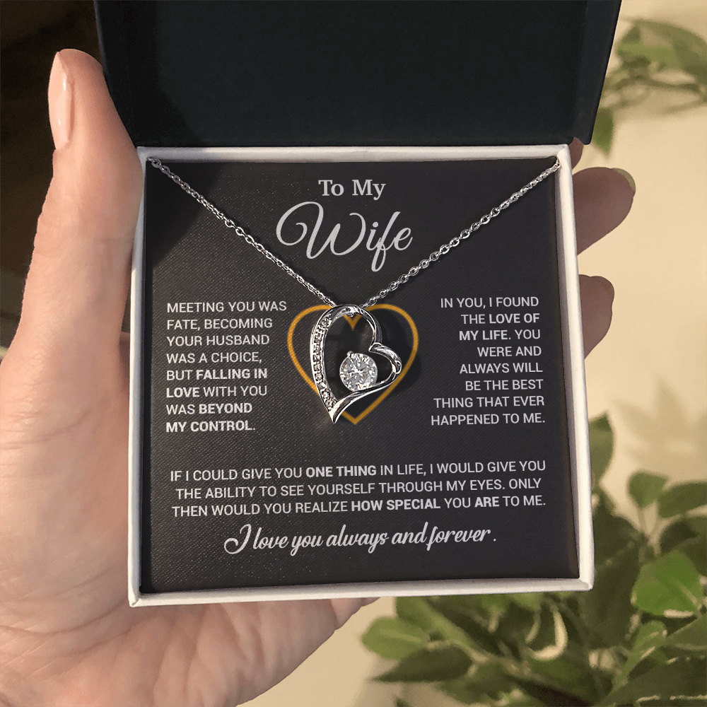 To My Wife Necklace, Christmas Gifts For Women, Anniversary Gift For Wife 11_12_Black