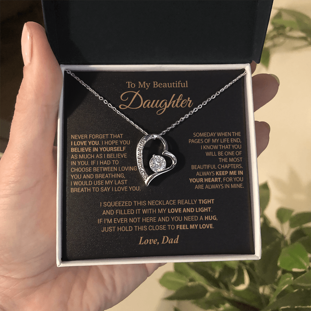 To My Daughter Necklace, Daughter Father Necklace, Daughter Gift From Dad 6_9_Cam
