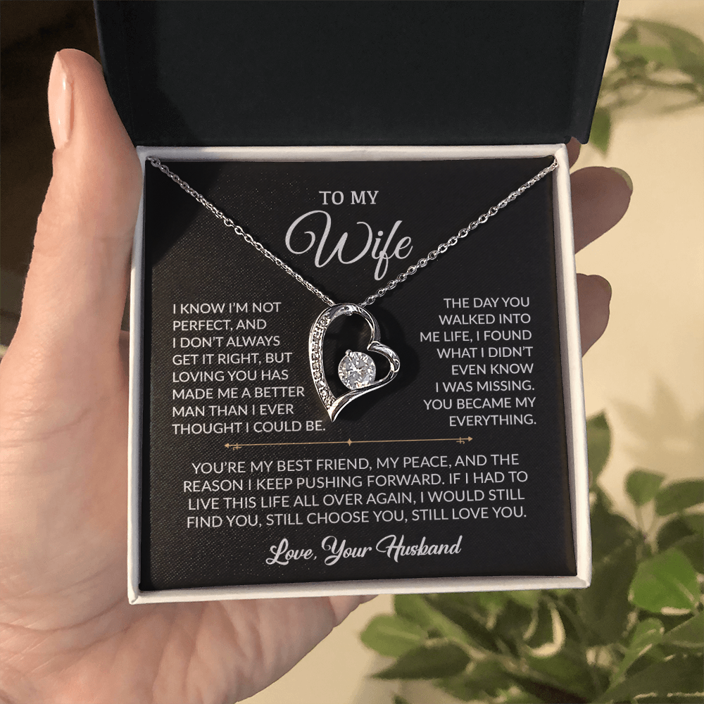 To My Wife Necklace, Gift For Wife, Anniversary Gift For Wife, Necklace For Wife