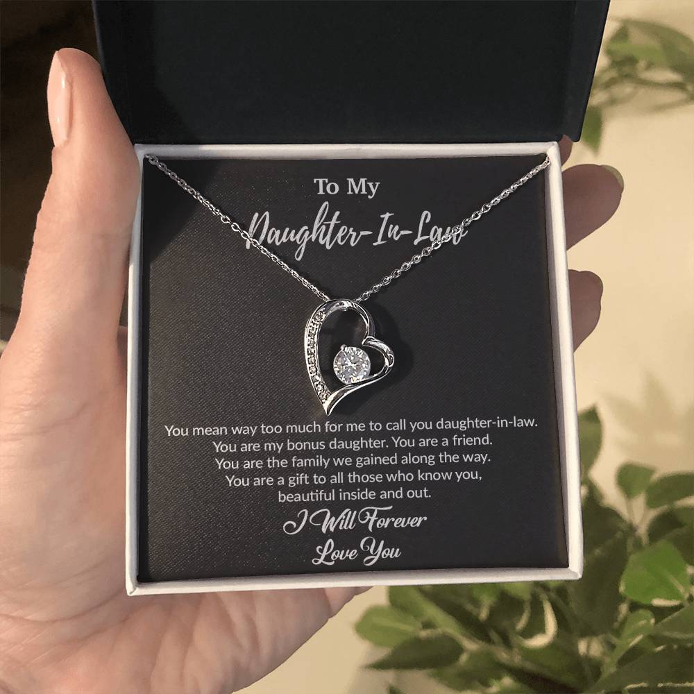 To My Daughter-In-Law Necklace, Gift For Daughter In Law, Daughter In Law Gift