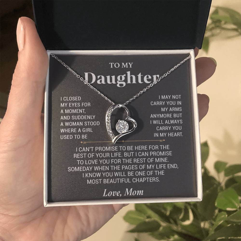 To My Daughter Necklace, Gift For Daughter From Mom, Daughter Mother Necklace99