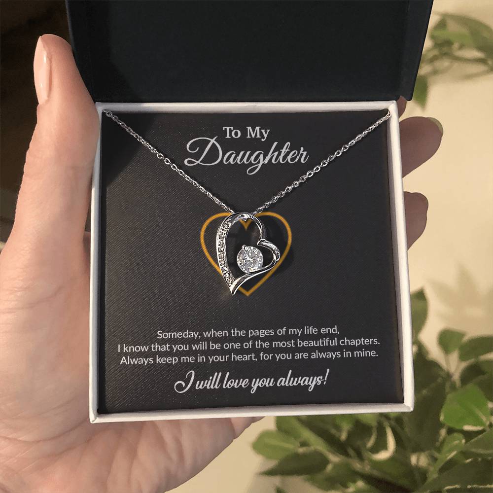To My Daughter Necklace, Gift for Daughter from Mom, Mother Daughter Necklace