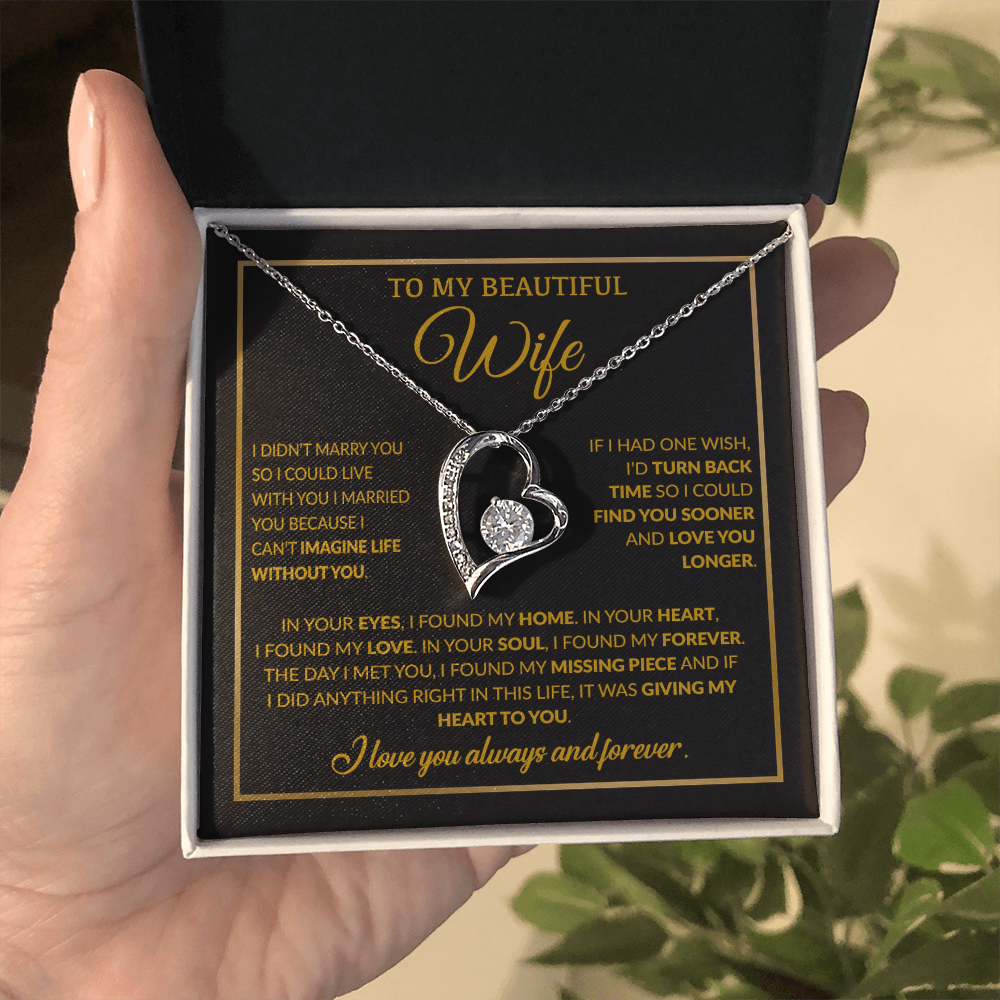 To My Wife Necklace, Christmas Gifts For Women, Anniversary Gift For Wife 15_12