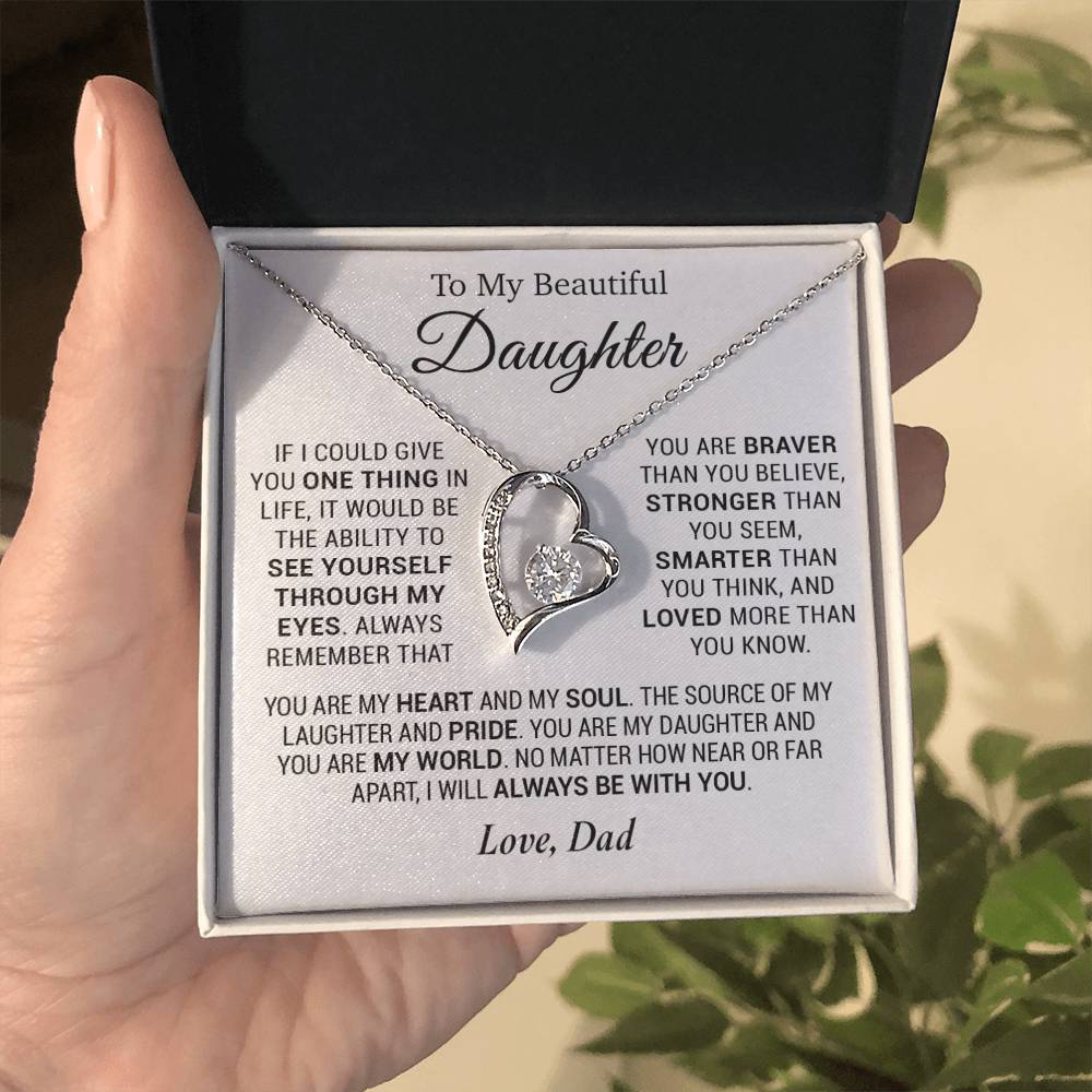 To My Daughter Necklace, Daughter Father Necklace, Daughter Gift From Dad 7_12