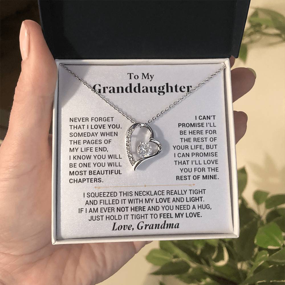 To My Granddaughter Necklace, Granddaughter Gift from Grandma, Gift from Grandpa 28_7