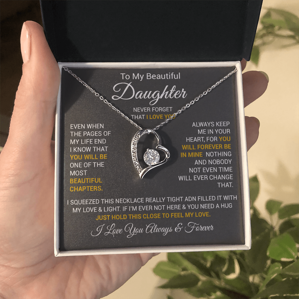 To My Daughter Necklace, Daughter Father Necklace, Daughter Gift From Dad, Mom 2_10